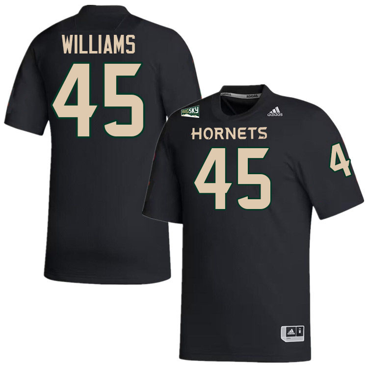 Xavier Williams SAC State Jersey,Sacramento State Hornets #45 Xavier Williams Jersey-Black